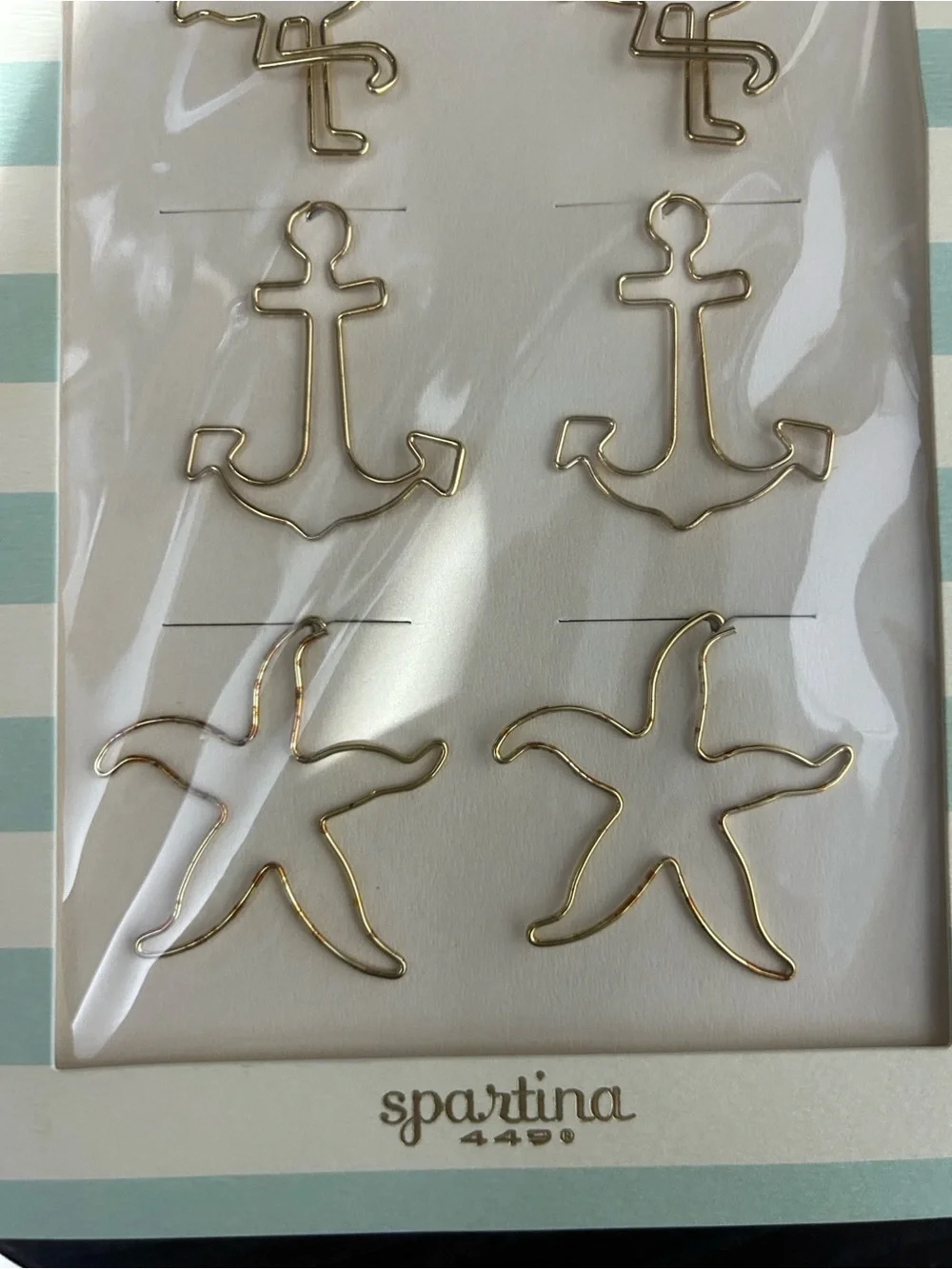 Spartina 449 Paper Clips - Mermaid, Flamingo, Anchor, Starfish (Set of 8)